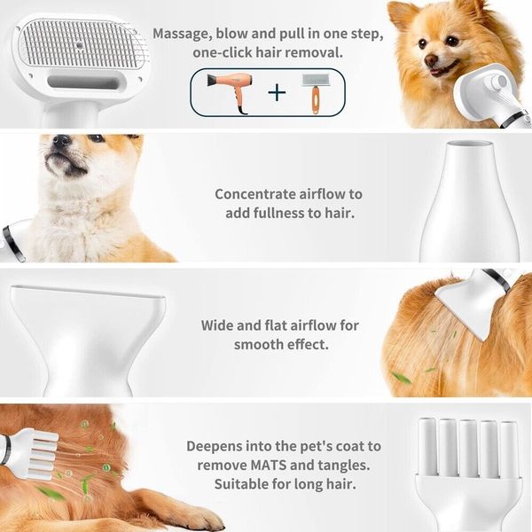 5 In 1 Pet Hair Dryer Dog Grooming Dryer Kispnanapet Dog Dryer For Grooming