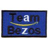 Team Bezos Box Logo Embroidered Iron On Patch