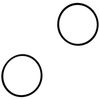 ZedLabz replacement rubber drive belt for Microsoft xbox 360 DVD disc tray - 2 pack black