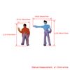 BQLZR 100 PCS 1:200 Scale Hand Painted Layout Model Train People Figure