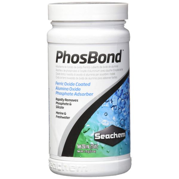 Seachem PhosBond 250ml - Phosphate Silicate Remover Aquarium Filter Media for Freshwater & Saltwater