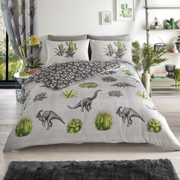 Dinosaur Dreams Single Duvet Cover and Pillowcase Set
