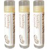 KYVAN KYVAN Soothing Coconut Lip Balm - 3 Pack, USDA Certified Organic, Paraben Free, 15 oz each