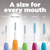 GUM Proxabrush Go-Betweens Interdental Brushes, Ultra Tight, Plaque Removal, 10 Count