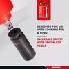 Teng Tools Deep Impact Socket Hexagon 6 Point 1/2in Drive 17mm
