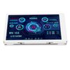 Computer Temp Monitor, 320x480 Mini Screen PC Sensor Panel Display for Office (White)