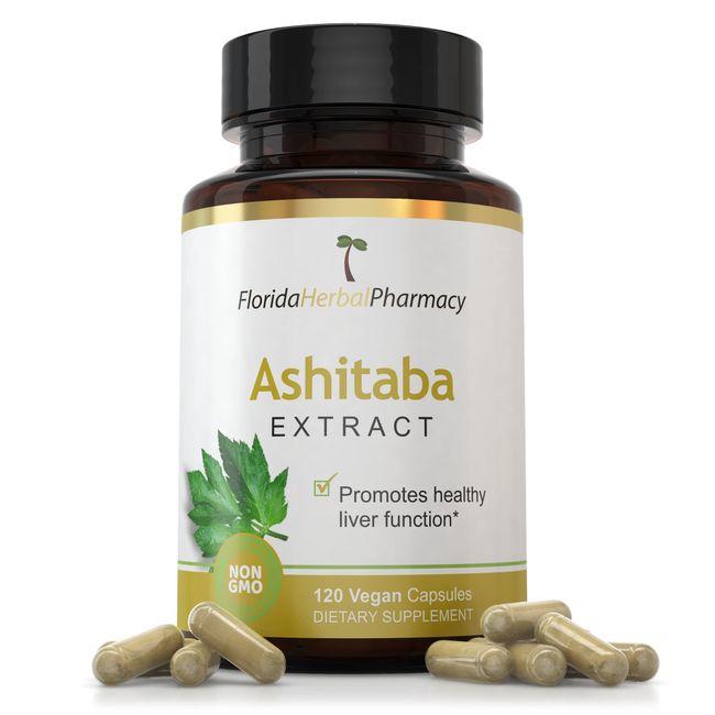 Florida Herbal Pharmacy, Japanese Ashitaba Leaf Extract Capsules 10:1 (120 Capsules) 500 mg per Capsule, 1000 mg Serving