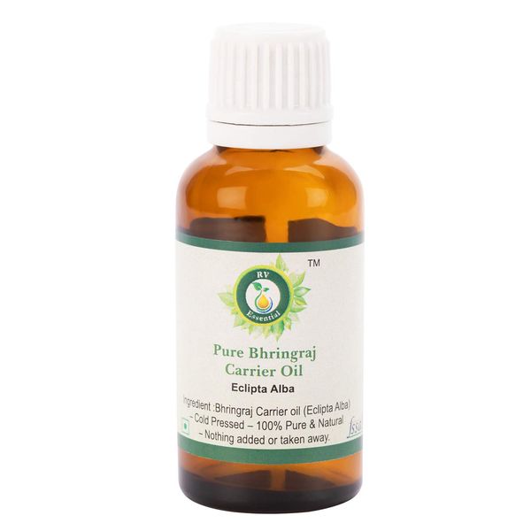 R V Essential Reines Bhringraj Öl 15ml (0.507 Unzen) - Eclipta Alba (100% reine und natürliche seltene Herb Series) Pure Bhringraj Oil