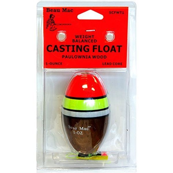 Beau Mac SCFWT1 Casting Float Weighted Wood 1oz