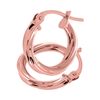 Citerna 9ct Rose Gold Twist Hoop Earrings