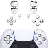 Compatible with eXtremeRate PS5 Controller (BDM-030 & BDM-040) Replacement Cross Key R1L1R2L2 Trigger Share Option Face Button, Compatible with Chrome PS5 Controllers (BDM-030 & BDM-040) - Controller
