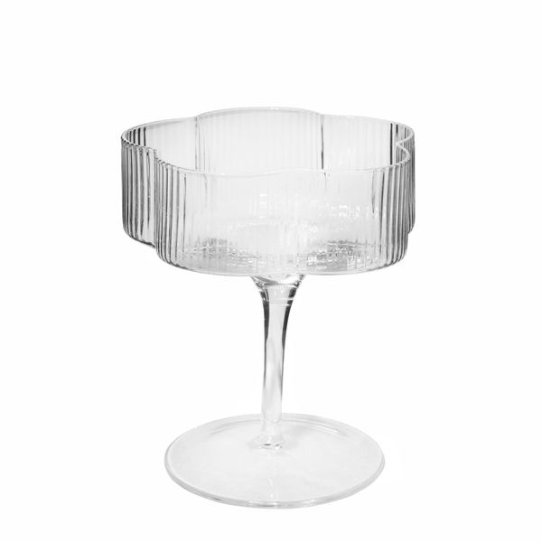 bar@drinkstuff Flower Cocktail Glass 7oz / 200ml, Pack of 4