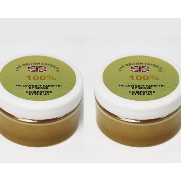 The British Experts of Yellow Soft Paraffin | 2 x 100ml | BP Grade Petroleum Jelly 100ml 2 Pack