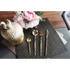 Gold Shiny Stainless Steel Four Pieces flatware Set