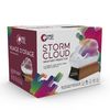 Weather Predicting Storm Cloud Glass Decorative with wooden base