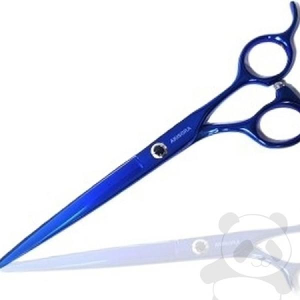 Professional 7 inch scissors Blue S titanium coated barber scissors dog grooming scissors cat grooming scissors_MC