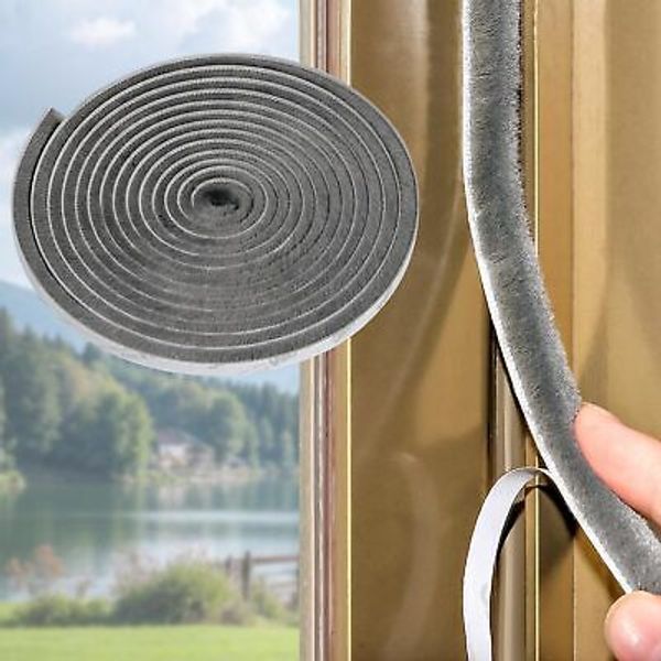 50Ft Weather Stripping Brush Self Adhesive Seal Strip for Sliding Windows