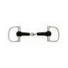 Lorina Rubber D Race Snaffle (5.5in) (Silver/Black)