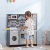 Play Kitchen Set for Kids with Lights Sounds