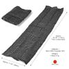 Exfoliating Washcloth [Made in Japan] Extra Long Exfoliating Towel Special Texture Makes Fluffy Foam Lather, Back Scrubber, Dead Skin Cell Remover, Loofah for Women and Men (Black)
