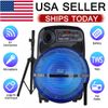 15" Portable Bluetooth Speaker Subwoofer Sound System w/LED Stand & Wireless Mic