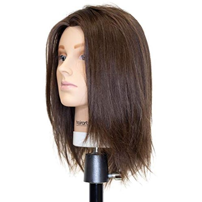HairArt Cosmetology Mannequin Head (Emma LB) with Human Hair - My