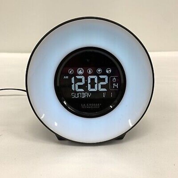 Awesome La Crosse Technology Round Color Mood Light Alarm Clock w/ Nature Sounds