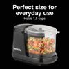 Stainless Steel Electric Vegetable Chopper & Food Processor - 1.5 Cups, Black
