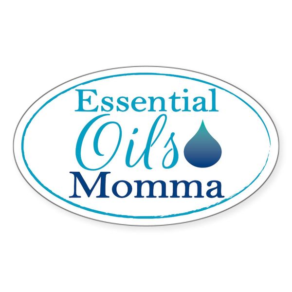 CafePress Essential Oils Momma Sticker (Oval 50 pk)