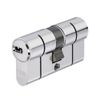 Abus Door Cylinder Lock with Key, Silver, 33460