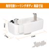Pispoer Square Hook Ceiling Adapter Wire Plug 120V 6A Hook Ceiling Body PSE Certified White 3 Pack