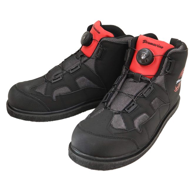 Hamada Shokai FSC305 Men's Felt Spike Shoes EX Black & Red