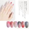 Coikaze Gradation Nail Powder, 9 Colors, Palette, Nail Powder, Nail Color Powder, Mirror Nail Powder, Metallic Nails, Nail Art, DIY Nails, Nail Supplies, Gel Nails, Gradient Color, 4 Sponge Tips Included (02 Palette)