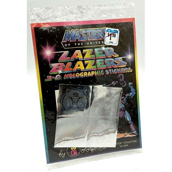 Vintage NIP Masters of the Universe MOTU Lazer Blazers 3-D Holographic Stickers