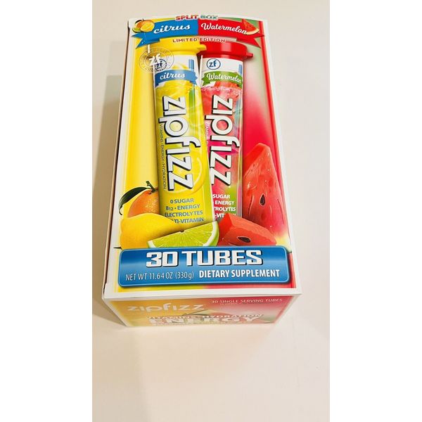 Zipfizz Vitamin Energy Hydration Drink Citrus Watermelon Flavors Limited Edition