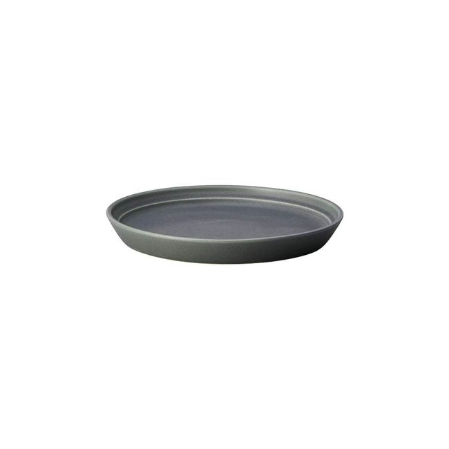 KINTO 26361 FOG Plate, 6.3 inches (160 mm), Dark Gray, Microwave & Dishwasher Safe, Gift, Present