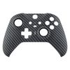 eXtremeRate Replacement Faceplate Shell for xbox one elite series 2 (Model 1797) Controller, Soft Touch Front Shell Case & Accent Ring for xbox elite series 2 core controller [Black Silver Carbon