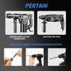 SDS Plus Drill Chuck Adapter 1/4 Inch Hex Socket Drill Holder Converter Chuck Adapter SDS Socket Adaptor Quick Change Conversion Tool for Power Drills Driver Drill Bit Hammer Drills 2PCS
