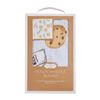 Mud Pie Muslin Swaddle, Milk and Cookies (Blue)