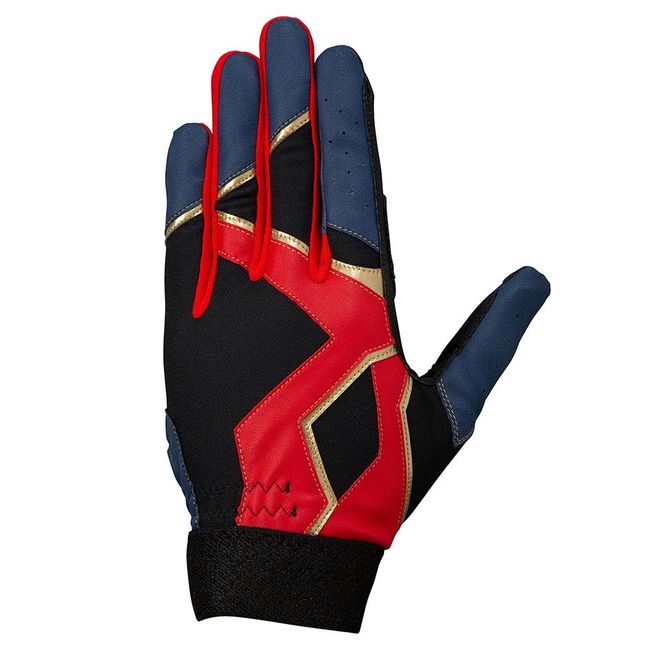 Mizuno 1EJEY27014 1EJEY27014 Defense Gloves Baseball Junior Guard Gloves for Left Hand (Navy x Red/JL/Jr)