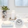 CLISPEED Bathroom Clock, Waterproof Shower Hanging Clock Small Wall Clock Digital Clock without Battery for Bathroom Pool Supplies