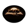 Sleeping Cat on Book Moon Reading Book Lover PopSockets Adhesive PopGrip