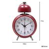 Fujiboeki 99088 Table Clock, Red, Width 3.8 inches (9.8 cm), Velcro Lock