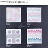 Sashiko Textile lab Flower Dish Towel Kit, Sashiko Kit, White