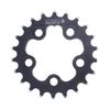 Origin8 Alloy Ramped Chainrings, 58mm x 22t, Black/Silver