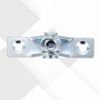 sourcingmap Gas Spring End Fitting Connector M8 Female Thread A3 Steel with Bracket 4pcs,Silver Tone