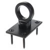 24mm Black Decking Rope Hook End & Plate Rope Post Fitting Rope End Fixing