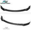 Fits 17-23 Tesla Model 3 PP Matte Black Front Bumper Lip 3PC