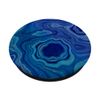 Blue Agate Quartz Gemstone Crystal Pattern No. 4 PopSockets Swappable PopGrip
