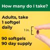 Nature Made Magnesium 250mg Softgels for Heart Bone Nerve Support 90 Count